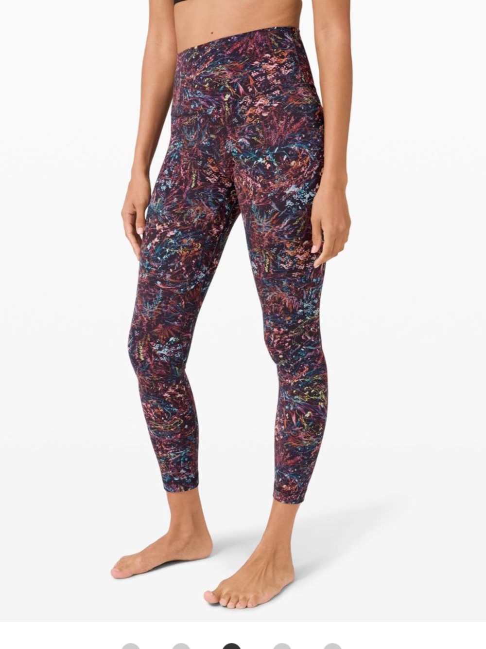 Lululemon Align Pant II 25" Size 4 Foliage Overlay Multi